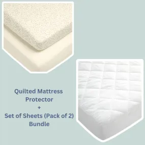 Mamas and Papas Mattress Protector & Set of Sheets Bundle