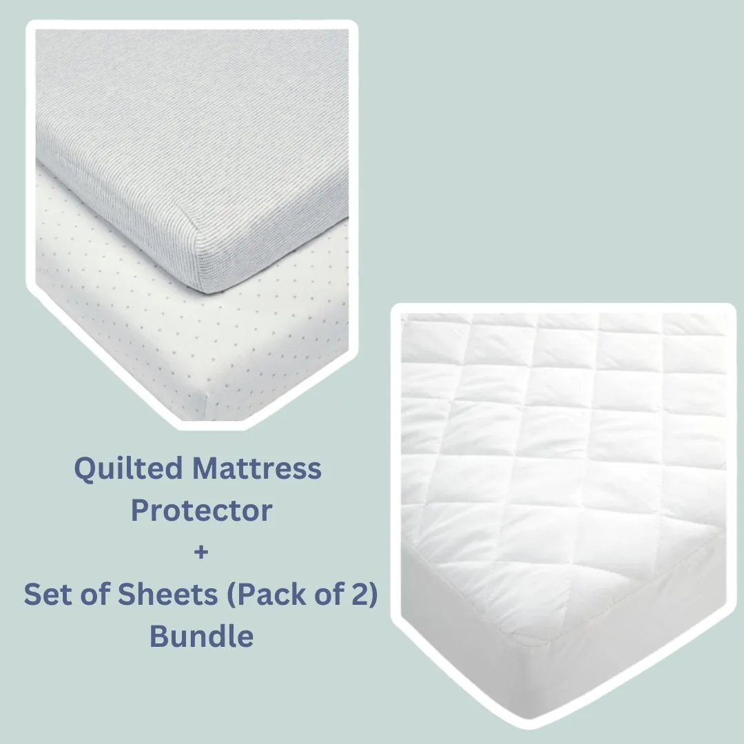 Mamas and Papas Mattress Protector & Set of Sheets Bundle