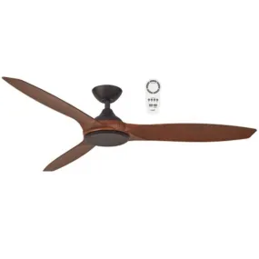 Martec Newport 56" DC Ceiling Fan - Old Bronze with Walnut