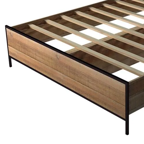 Mascot Queen Bed Base Oak