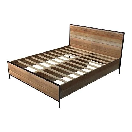 Mascot Queen Bed Base Oak