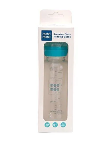 Mee Mee Premium Glass Feeding Bottle for Baby 240 ML