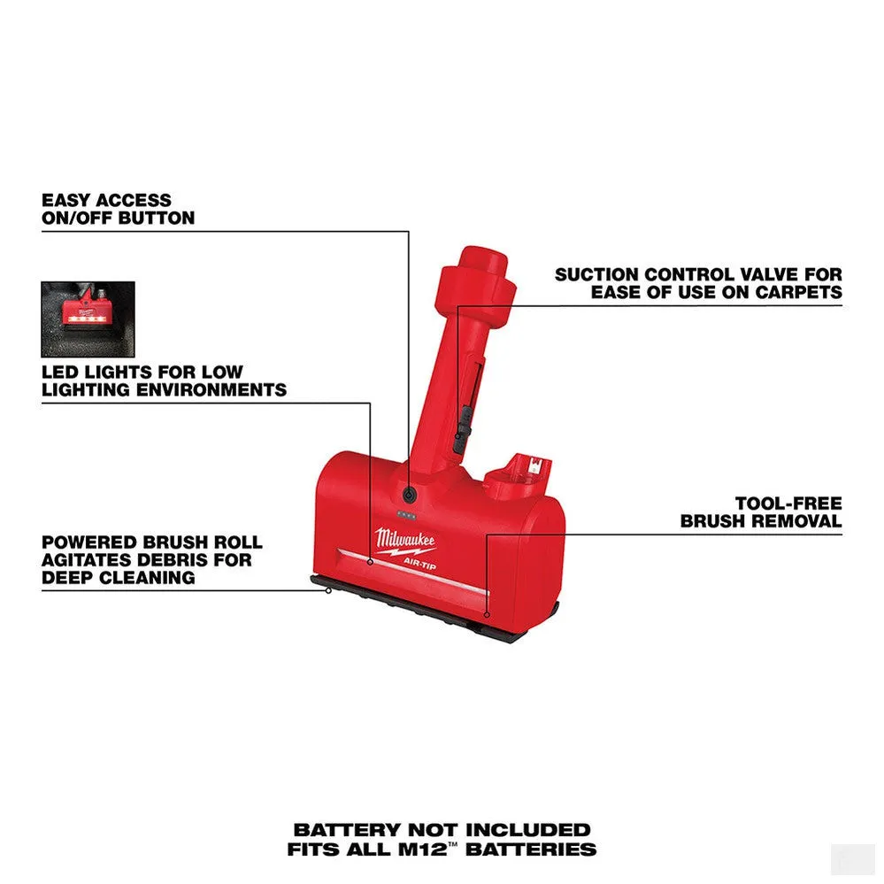 MILWAUKEE M12 AIR-TIP Utility Nozzle (Tool Only) [0980-20]