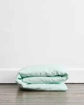 Mint 100% French Flax Linen Duvet Cover