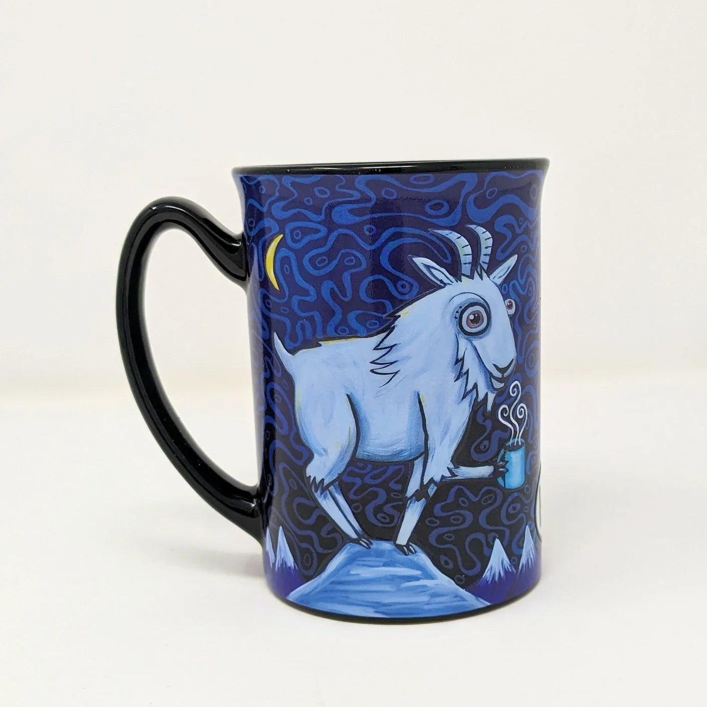 Mountain Goat with Coffee - 15 oz. Ceramic Mug