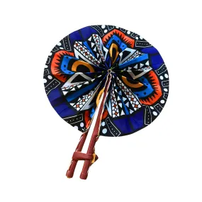 Multicolored Ankara Print Fan