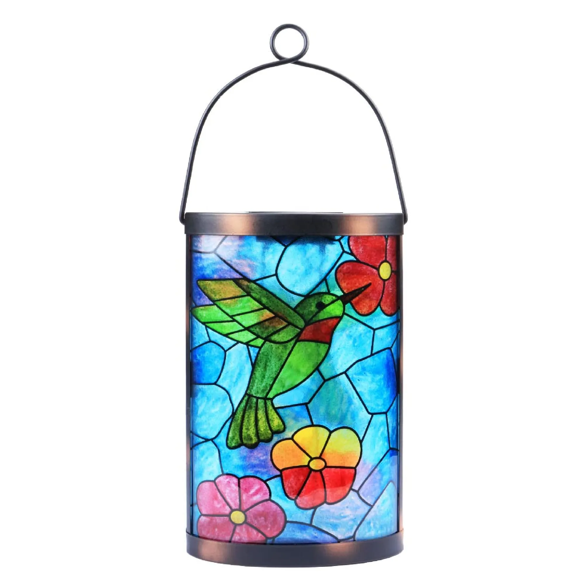 MUMTOP Outdoor Hanging Solar Lantern | Decorative| Waterproof| LED| Hummingbird Solar Lights | Outdoor Garden Patio Table Lamp