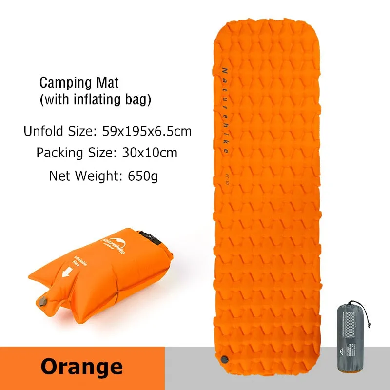 Naturehike Air Mattress Inflatable Mattress Portable Camping Mat Double Sleeping Pad Ultralight