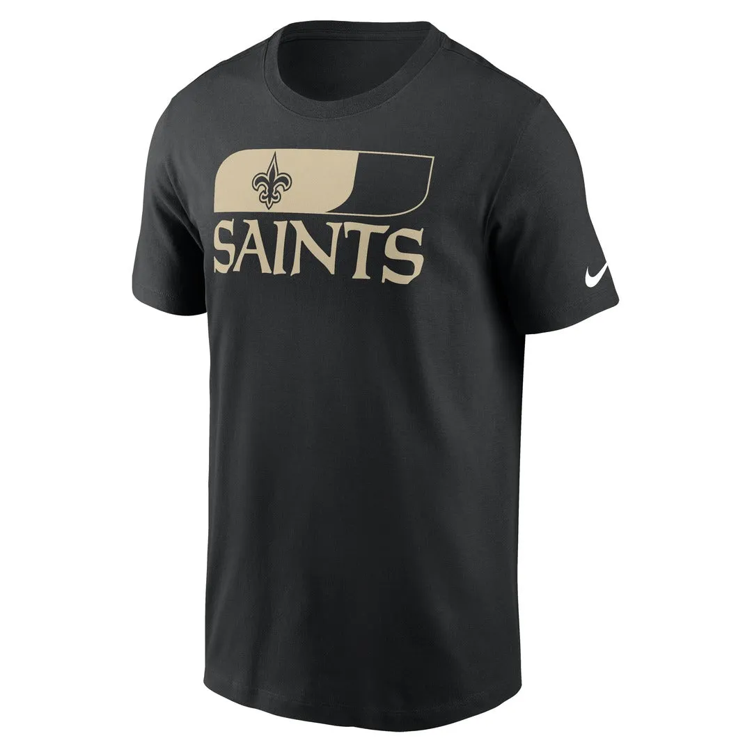 Nike Men's NFL New Orleans Saints Cotton Logo T-Shirt