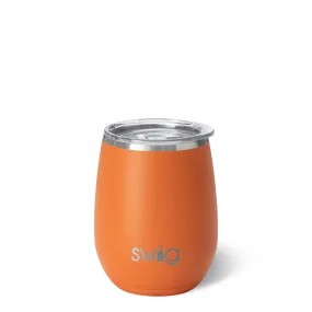 Orange Stemless Wine Cup 14oz