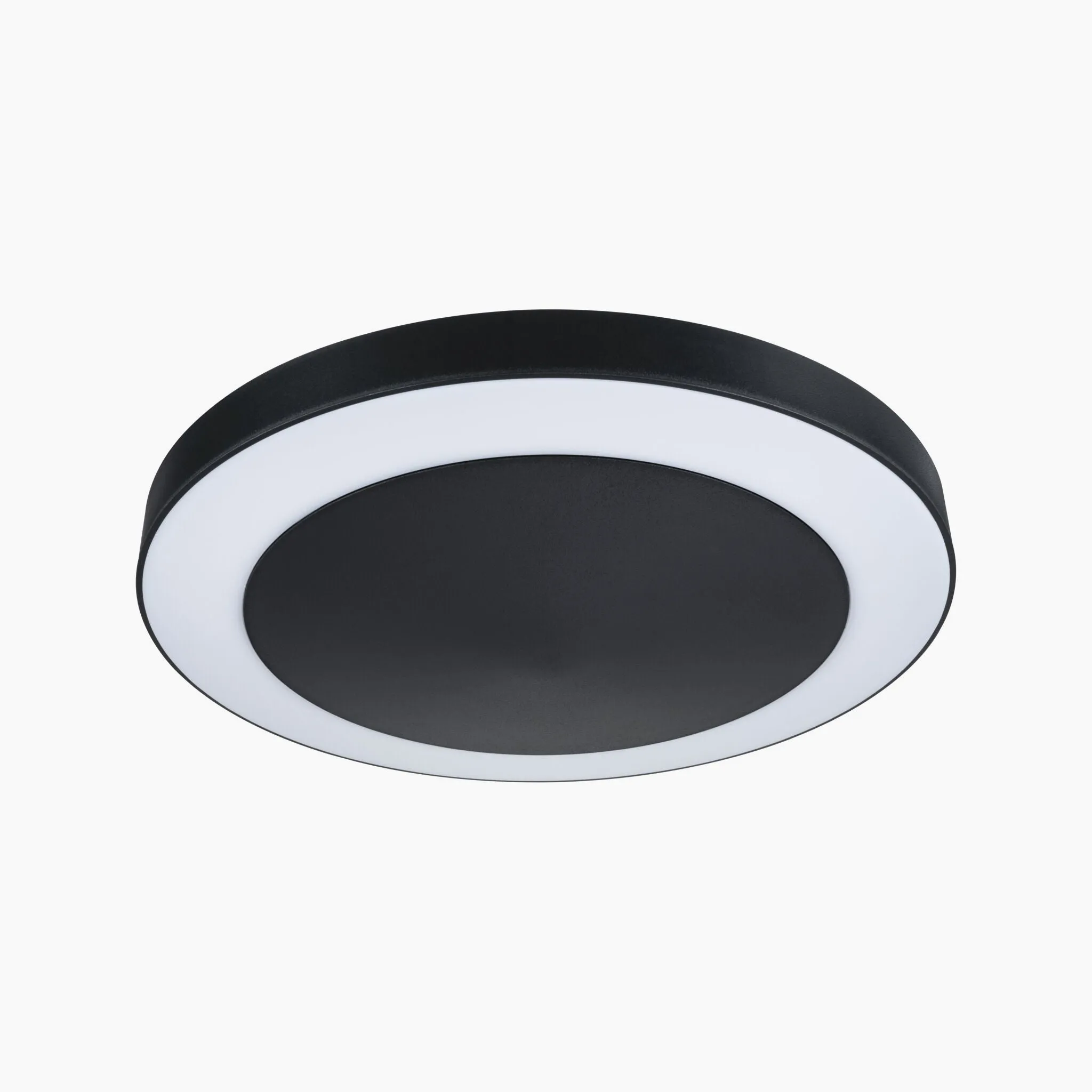 Outdoor Circula Dusk 15W LED Ceiling Light with Motion Detection in Anthracite