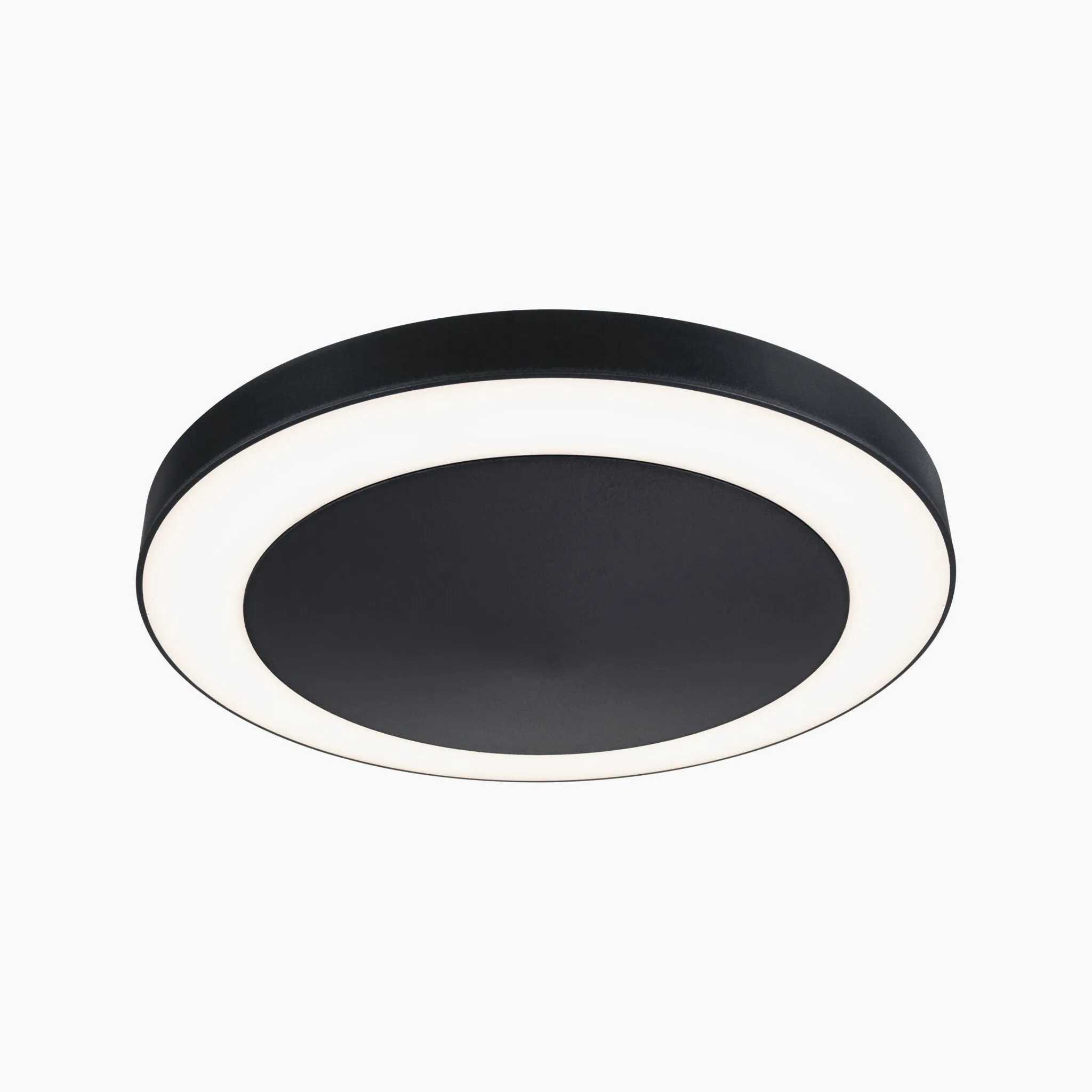 Outdoor Circula Dusk 15W LED Ceiling Light with Motion Detection in Anthracite