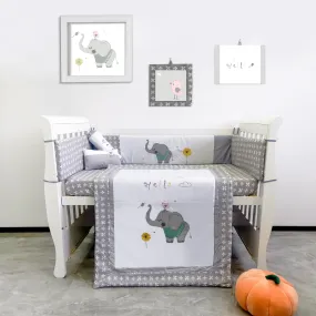 Palette Box 100% Cotton 8-Pieces Bedding Set – Hello Elephant