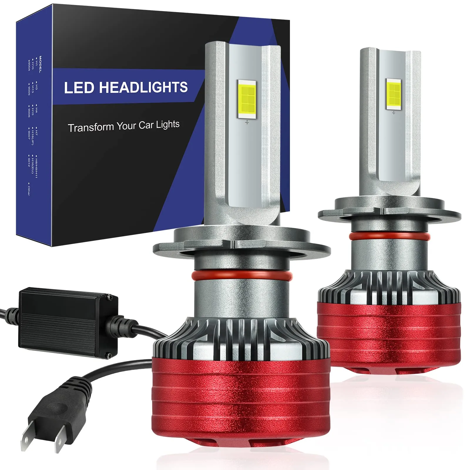 Partsam H7 LED Headlight Bulb for Car Halogen Replacement