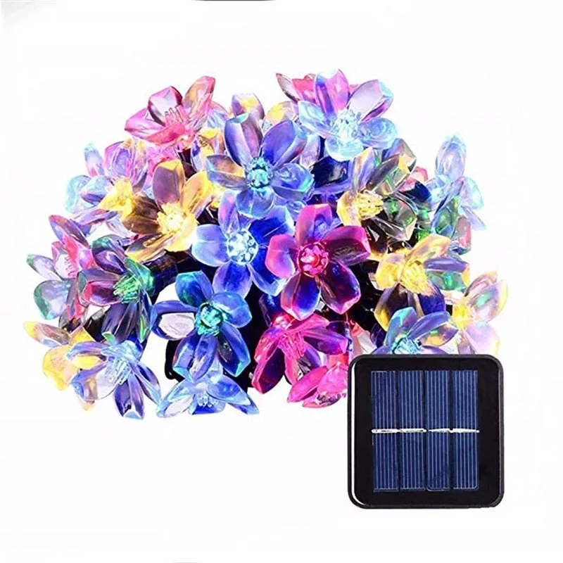 Peach Flower Solar Lamp