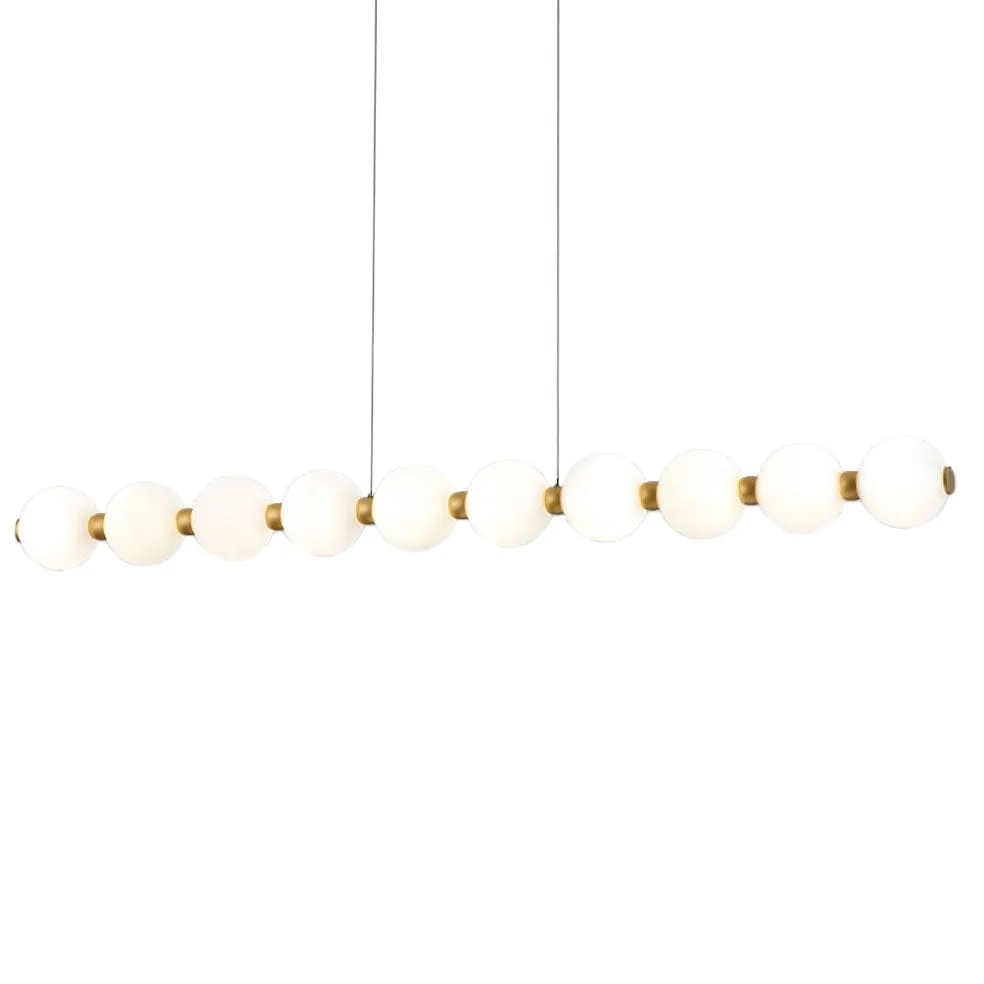 Pearl Chandelier Linear 10 Light