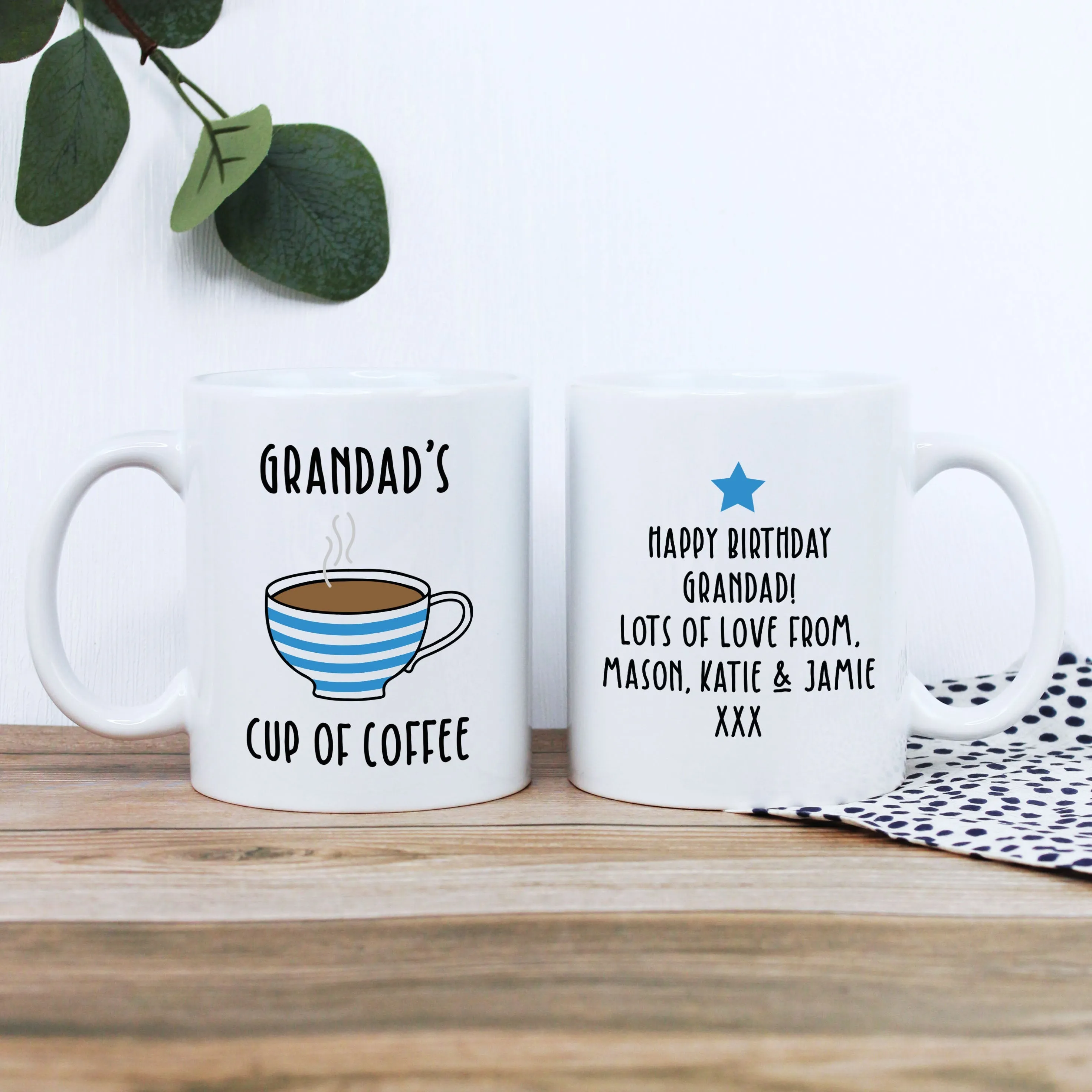 Personalised Grandad's Cup of Coffee Mug