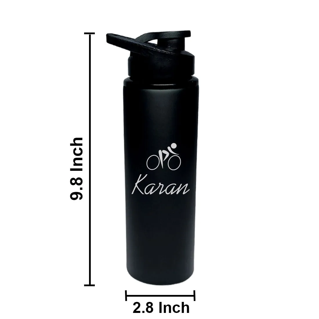 Personalized Engraved Water Bottles With Name Sipper Bottle for Cycling