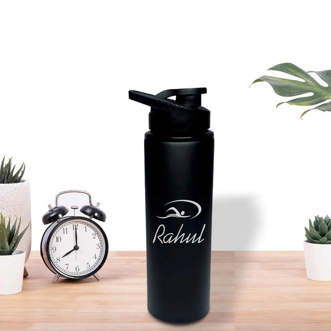 Personalized Engraved Water Bottles With Name Sipper Bottle for Cycling