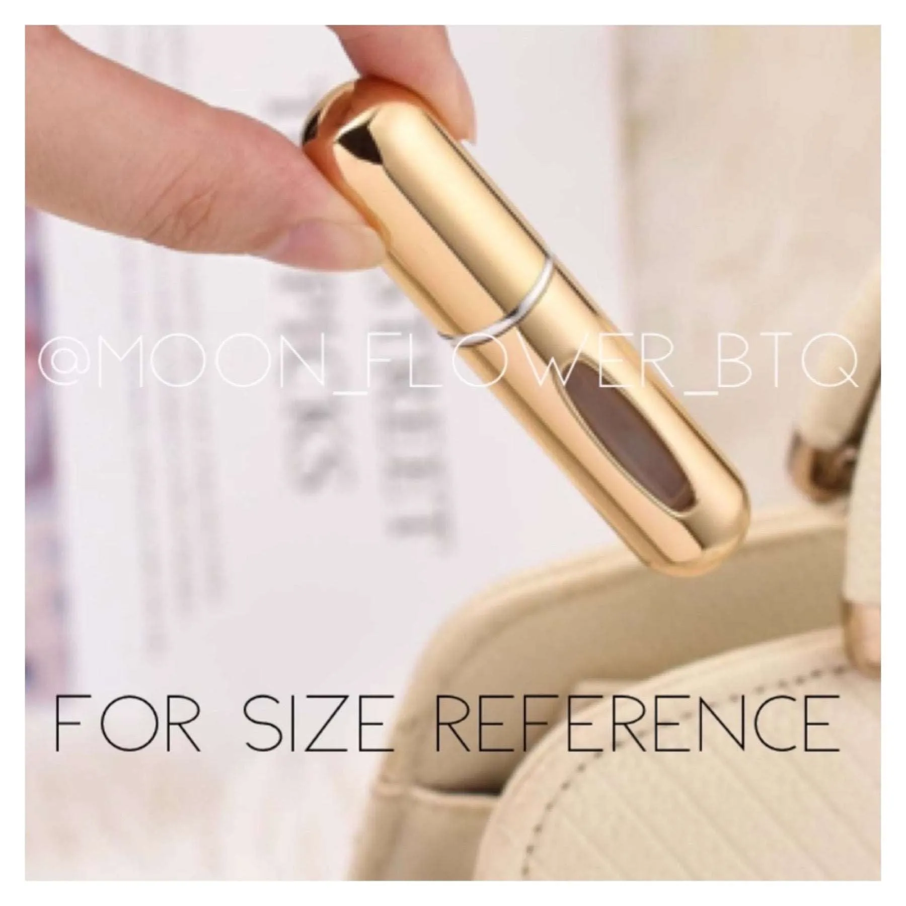 Pink Metallic Refillable Perfume Spray Atomizer