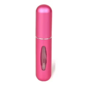 Pink Metallic Refillable Perfume Spray Atomizer