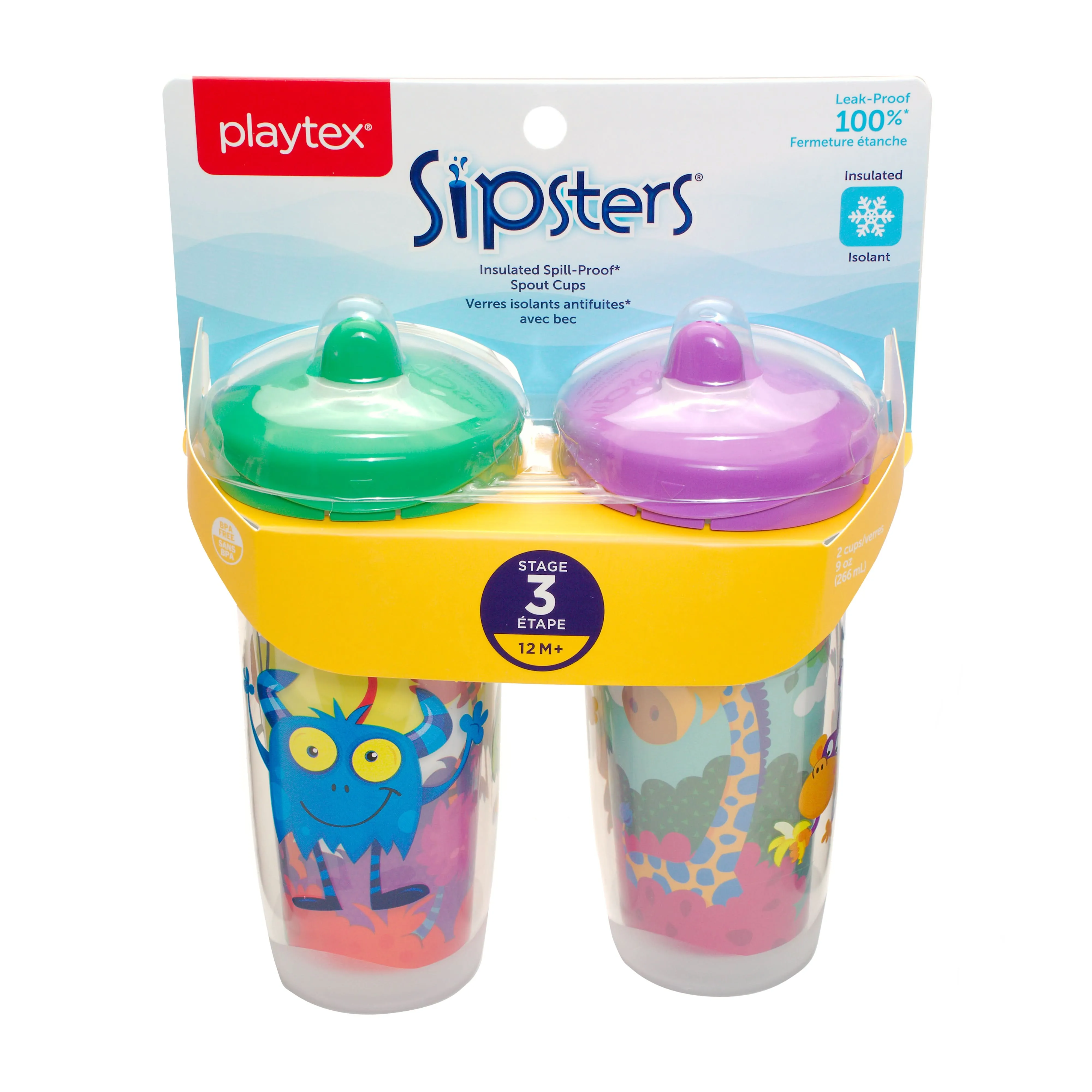 Playtex® Stage 3 Hard Spout, Leak Proof, Dishwasher Safe,  2 Pack Cups