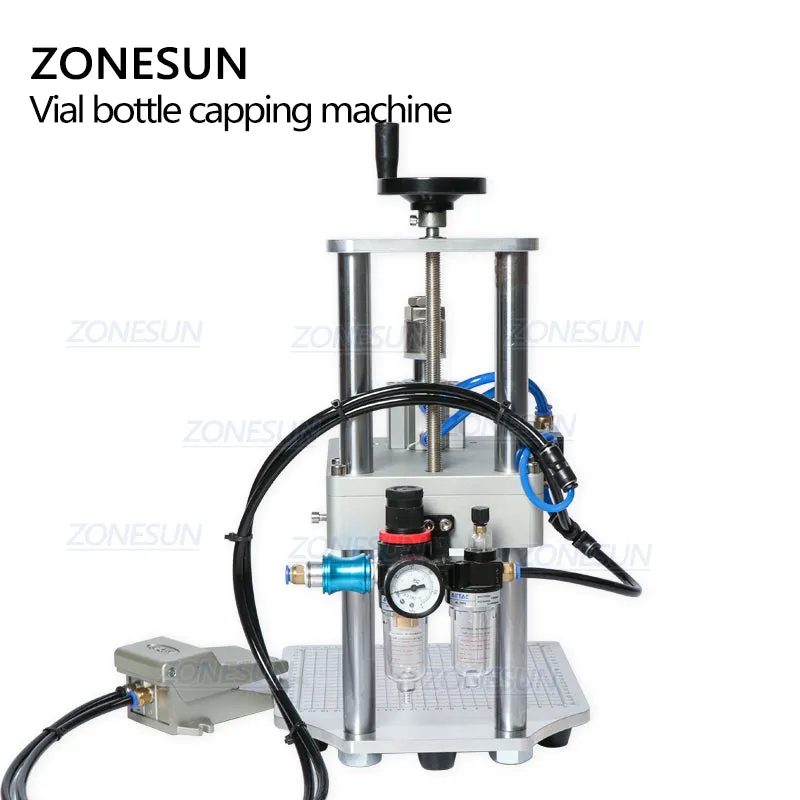 Pneumatic  Injectable Bottle Capper Aluminum Plastic Glass Vial Crimper Capping Machine