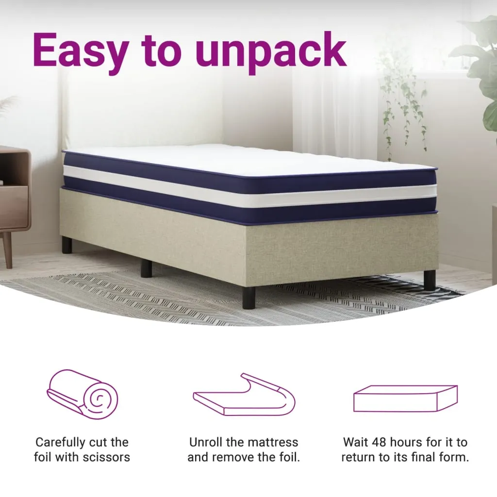 Pocket Spring Mattress Medium Firm 70x200 cm