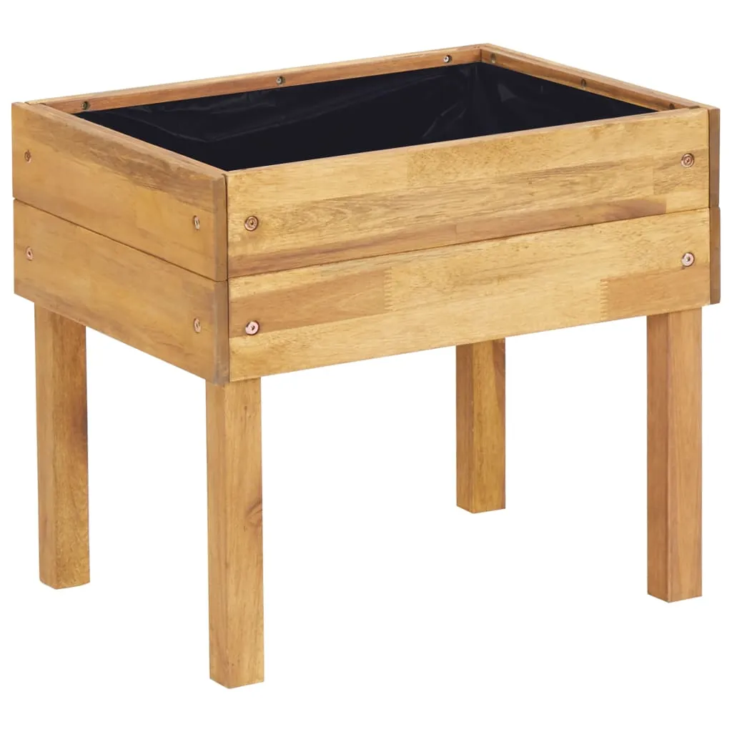 Raised Garden Planter 50x40x45 cm Solid Acacia Wood