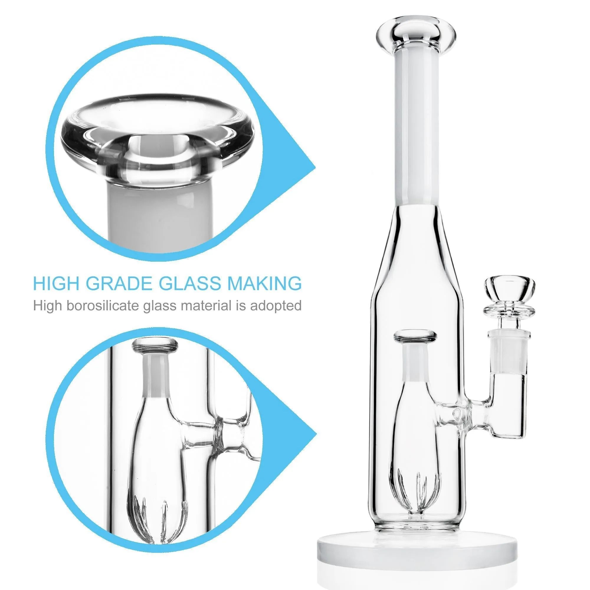 Reanice White Straight Bottle Recycler