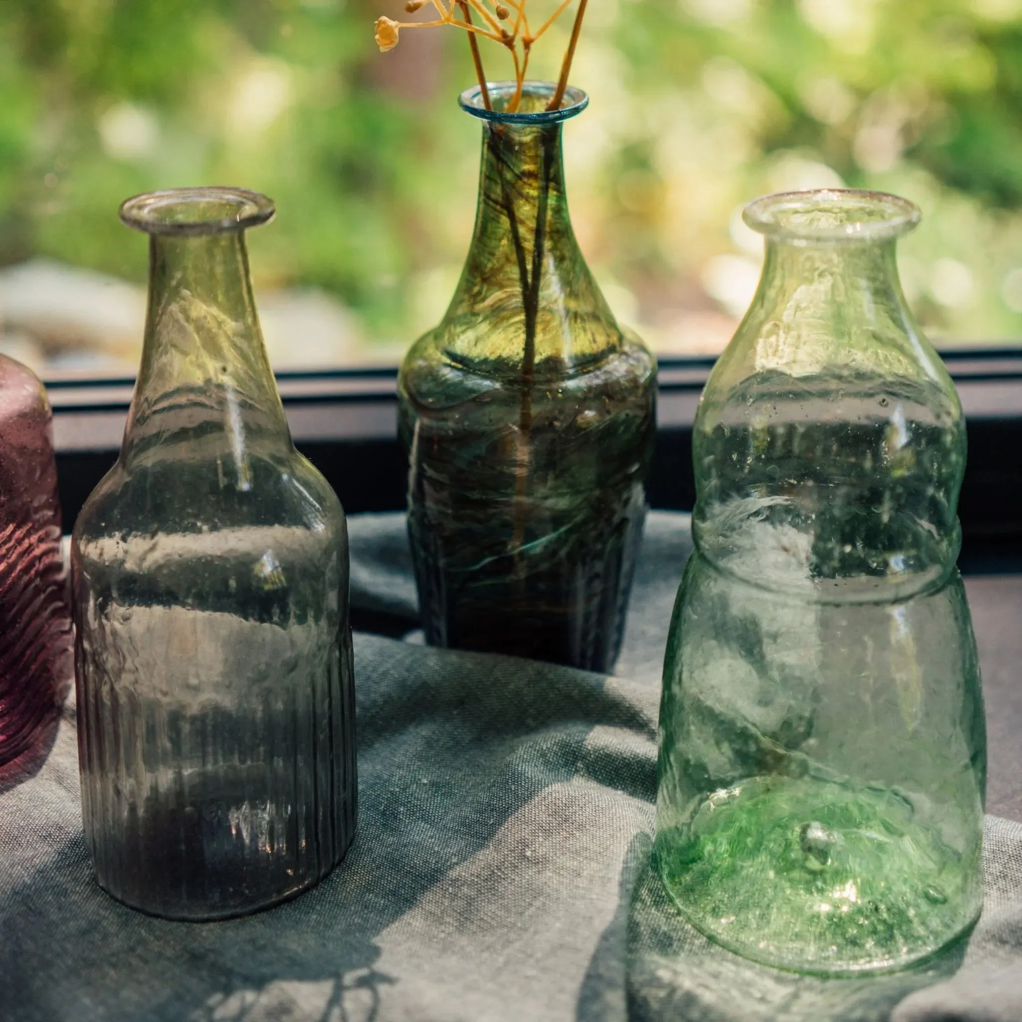 Recycled Glass Bottle Vase - India