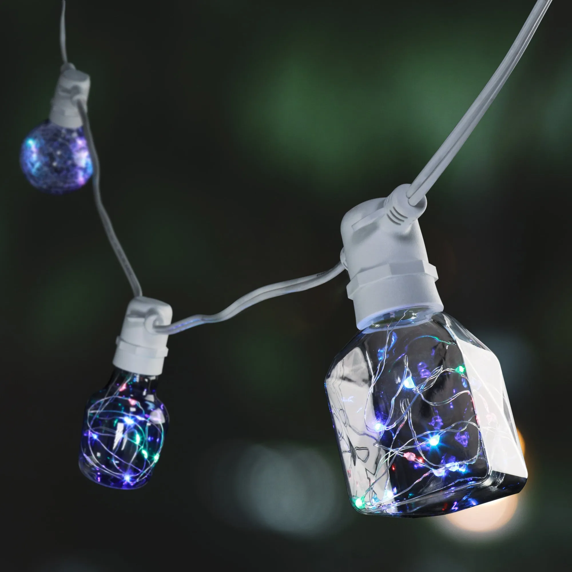 Red Green and Blue Bottle LED Fairy Light