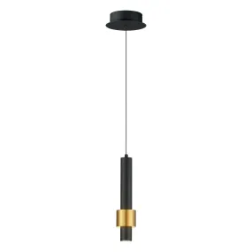 Reveal LED Pendant in Black & Gold