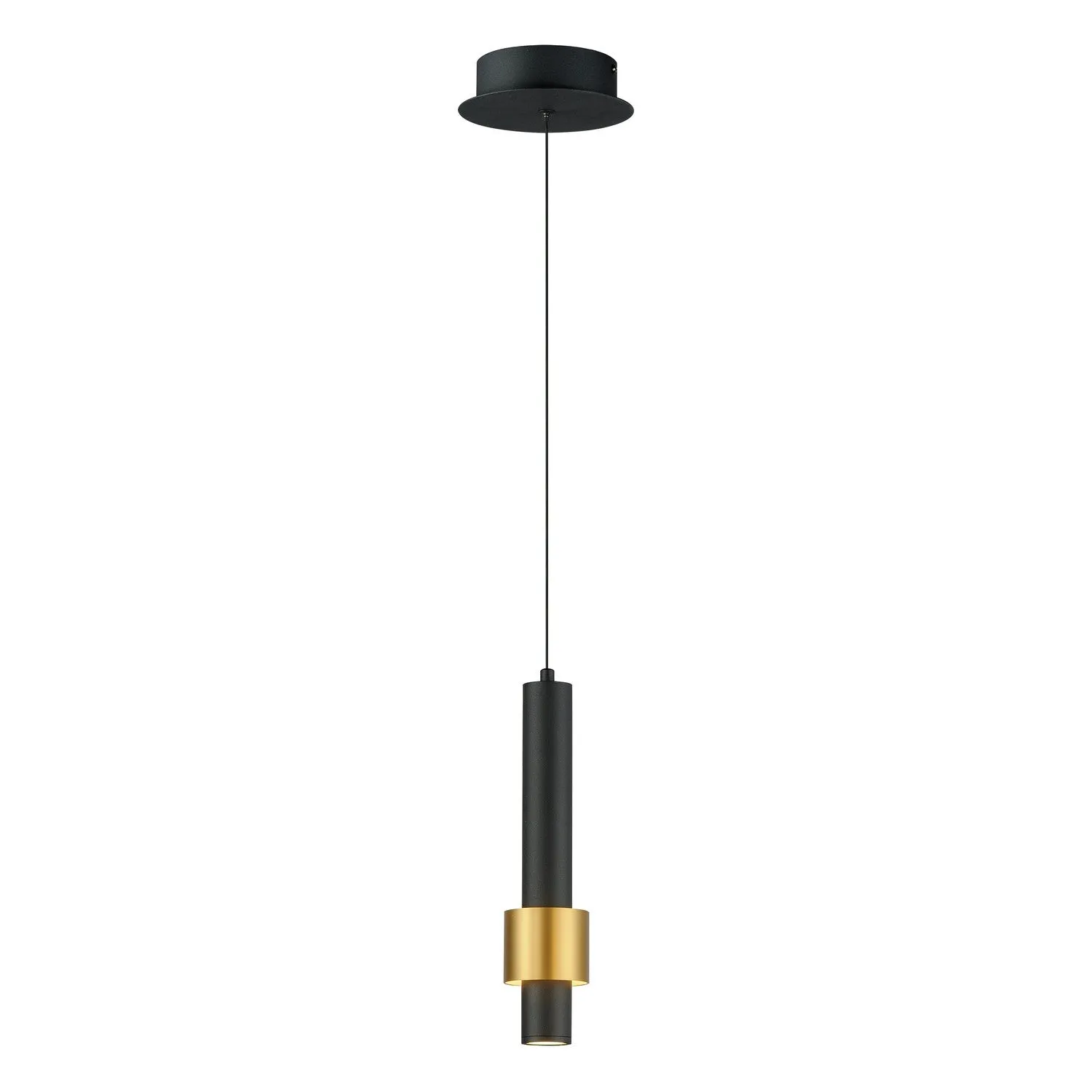 Reveal LED Pendant in Black & Gold