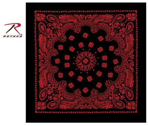 Rothco Trainmen Paisley Bandana - 22" X 22"