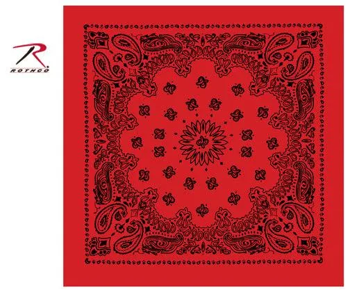 Rothco Trainmen Paisley Bandana - 22" X 22"