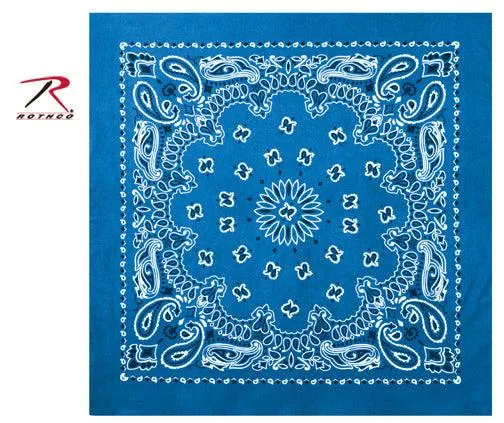 Rothco Trainmen Paisley Bandana - 22" X 22"