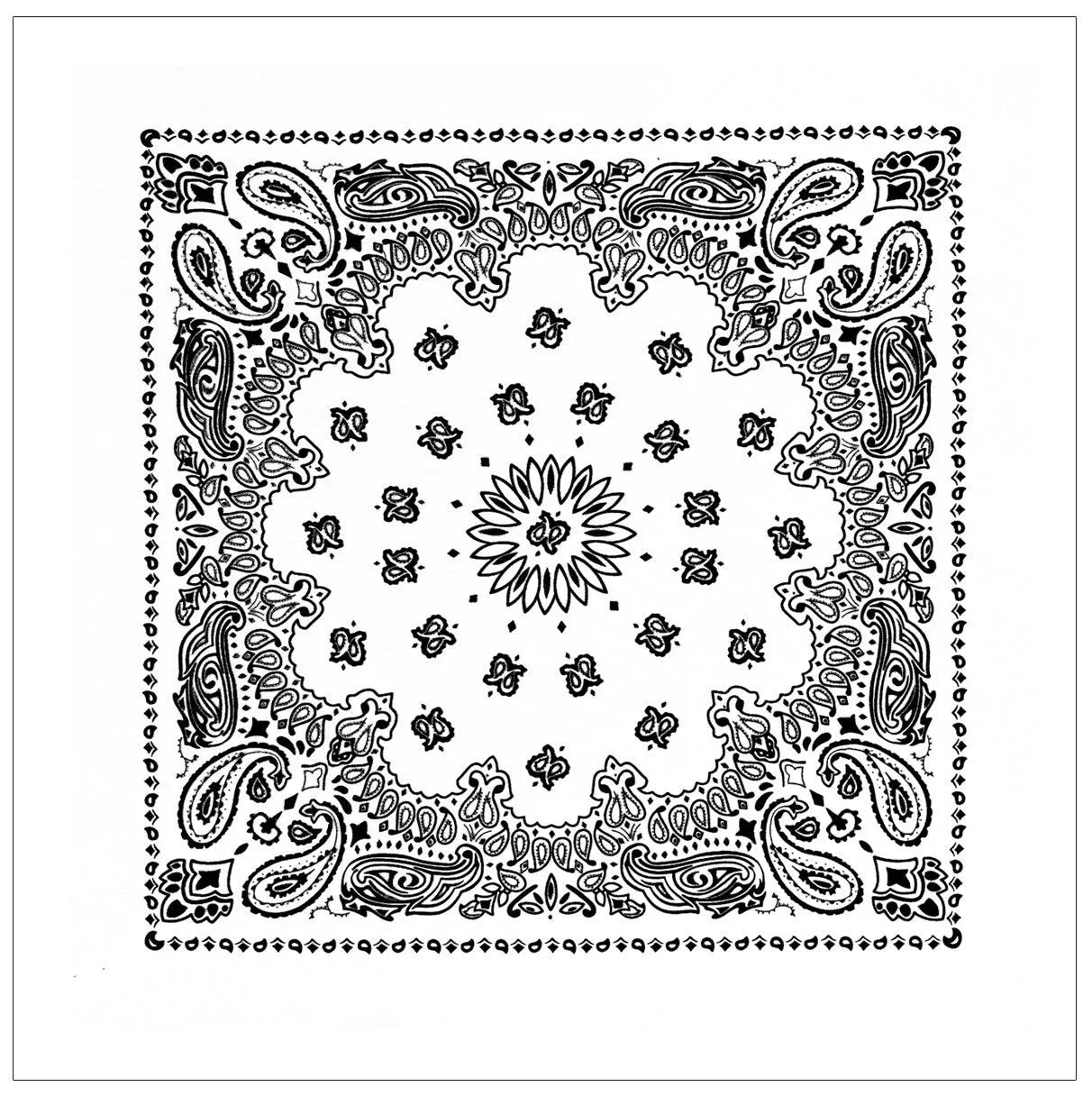 Rothco Trainmen Paisley Bandana – Extra-Large 27” X 27"