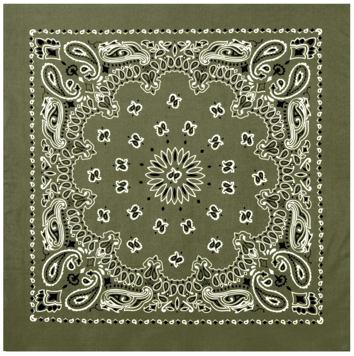 Rothco Trainmen Paisley Bandana – Extra-Large 27” X 27"