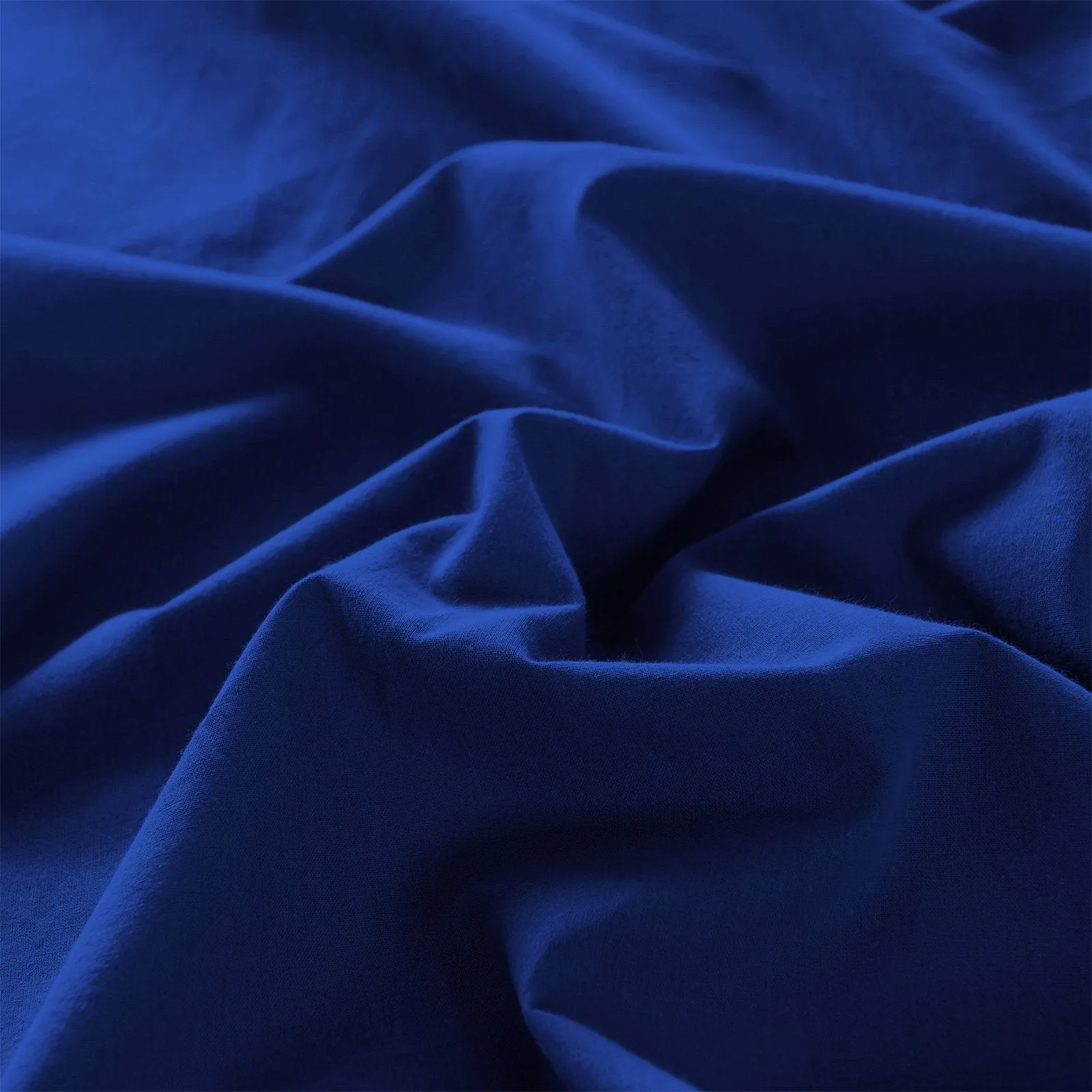 Royal Comfort Vintage Washed 100% Cotton Quilt Cover Set Bedding Ultra Soft Double Royal Blue