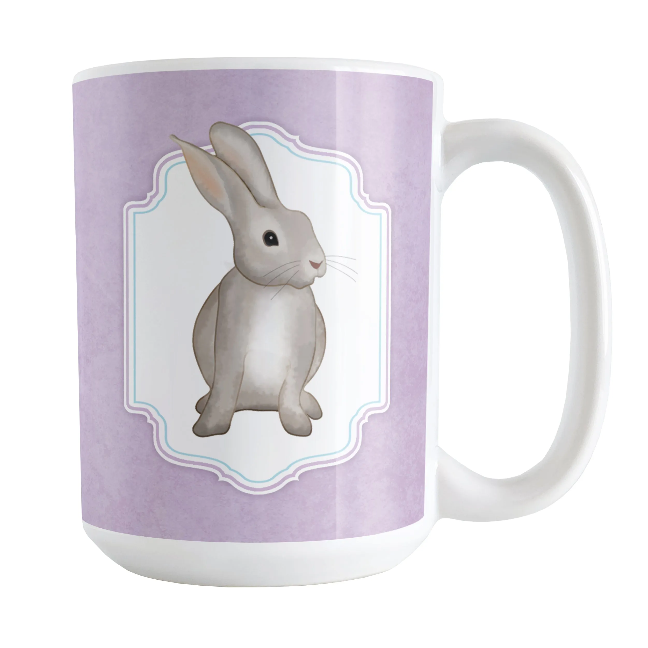 Rustic Purple Rabbit Mug