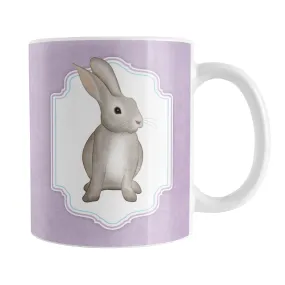 Rustic Purple Rabbit Mug