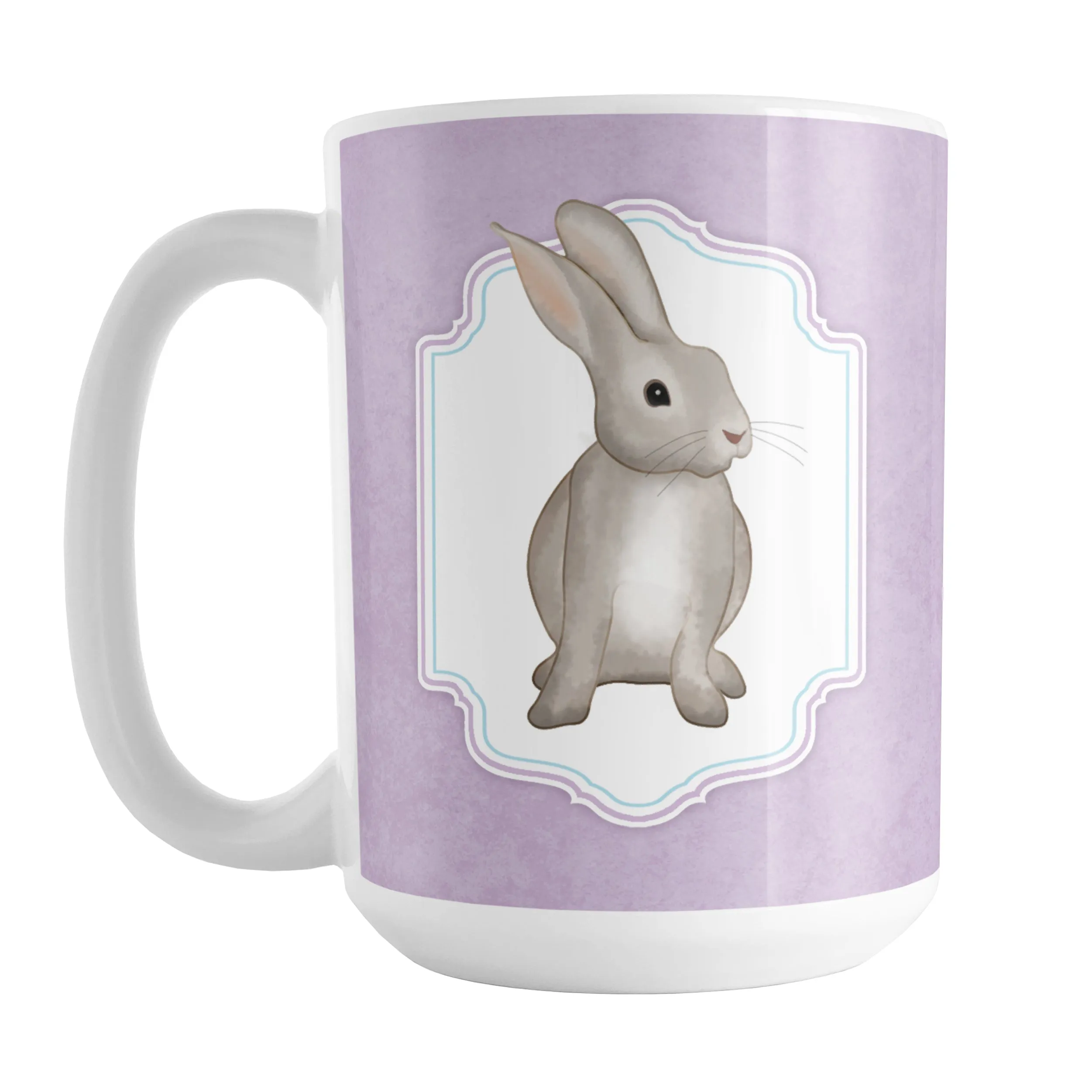 Rustic Purple Rabbit Mug