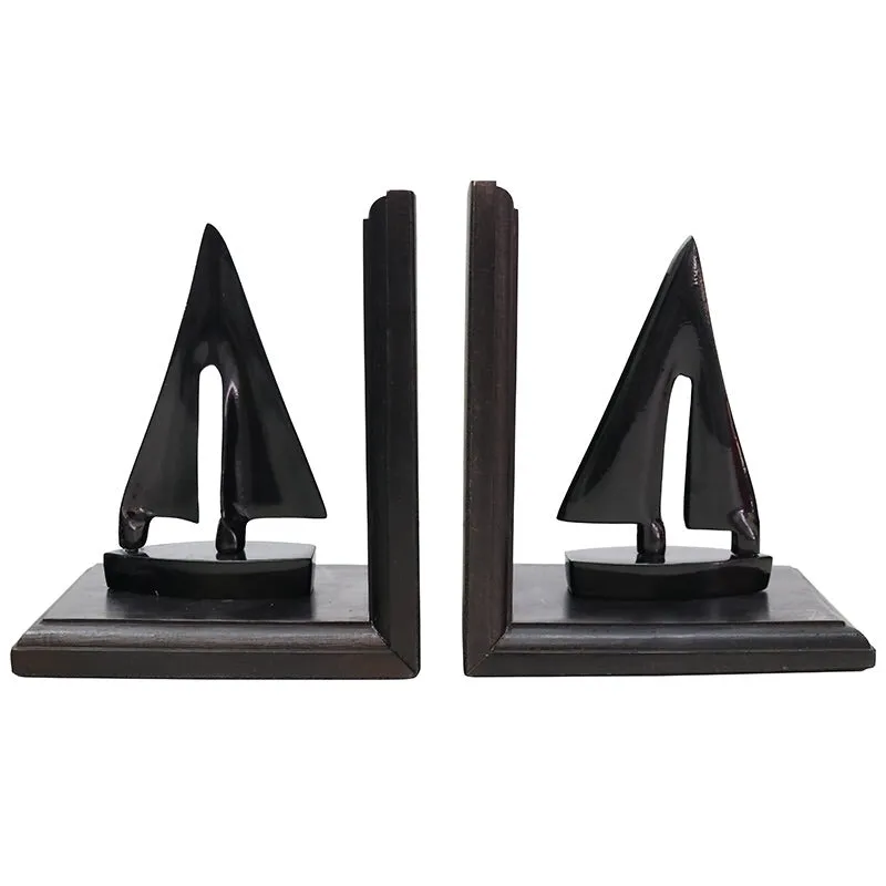 Sailing Boat Library Bookends Decorative Ornaments - Great Interior Décor