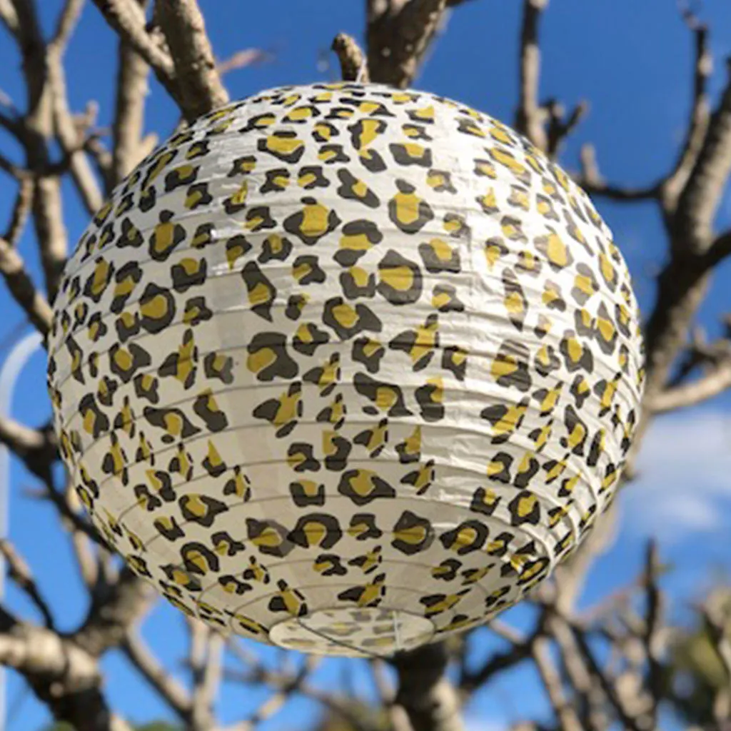 SALE - 35cm Leopard Animal Print Paper Lantern