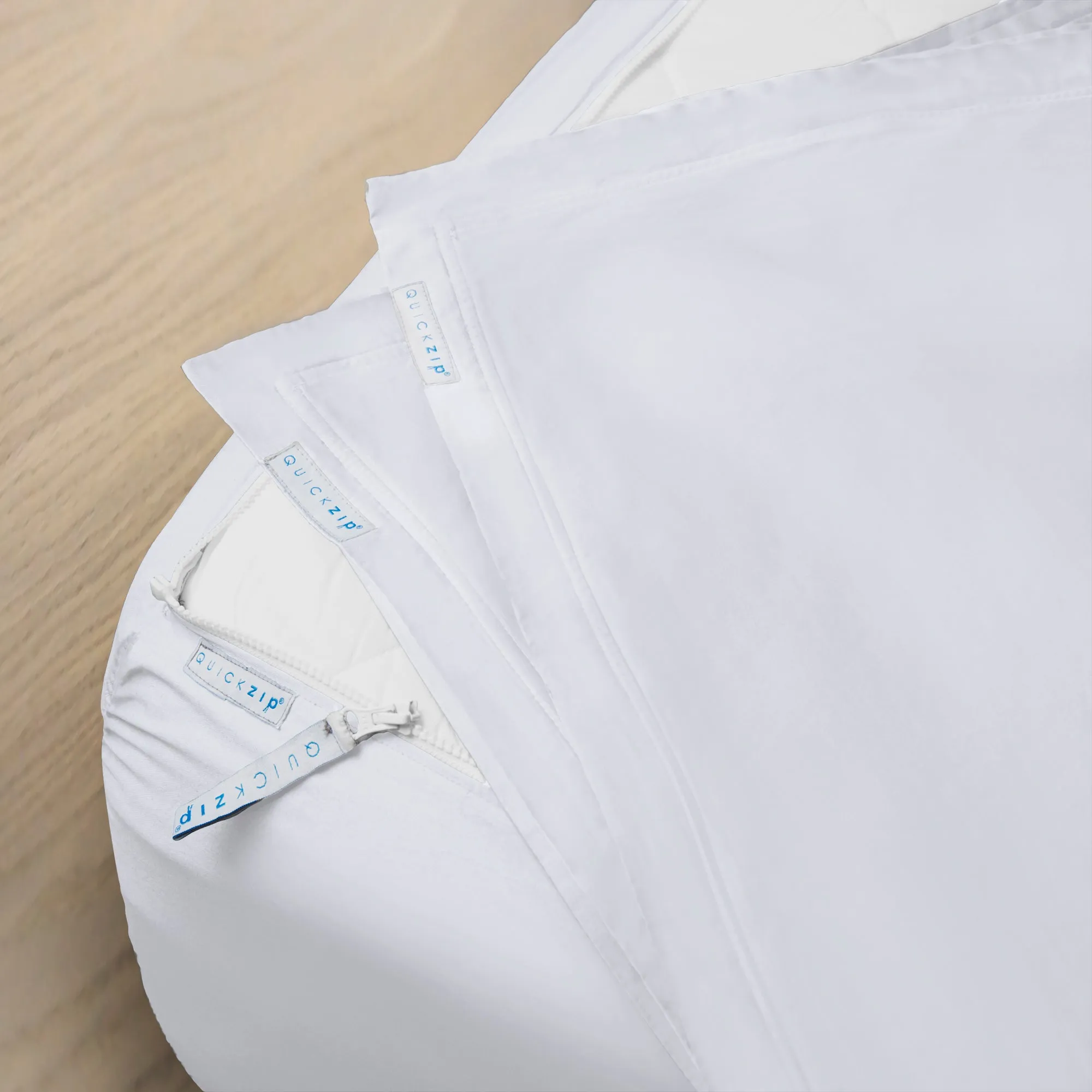 Sateen Fitted Sheet (Base   Zip Sheet ) - Split Cal King