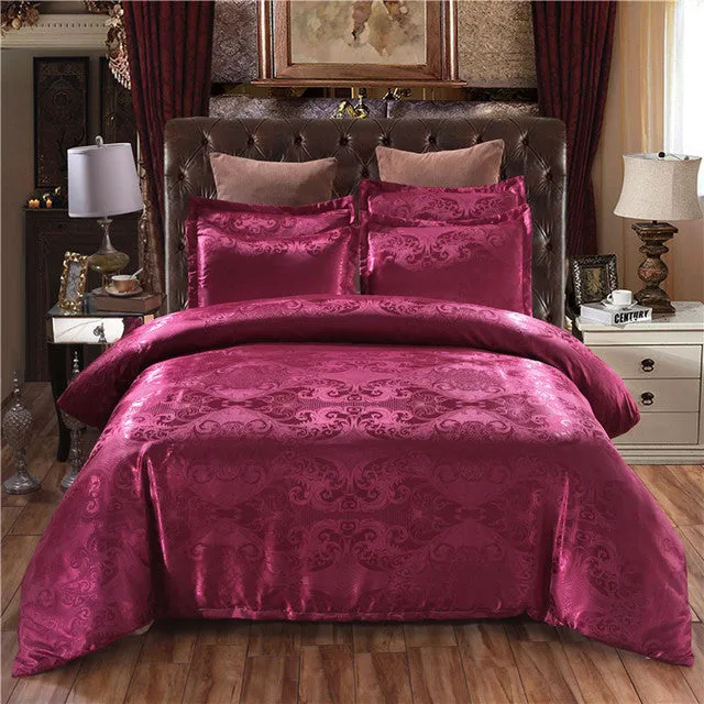 Satin Jacquard  Bedding Set