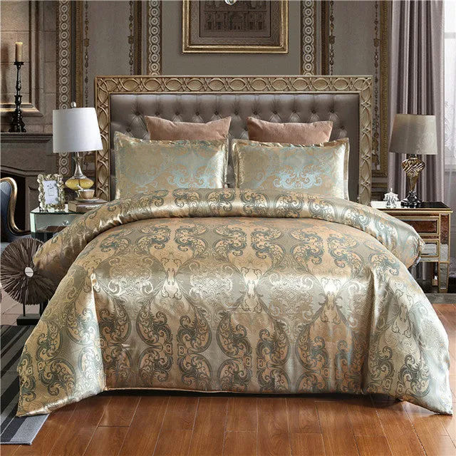 Satin Jacquard  Bedding Set