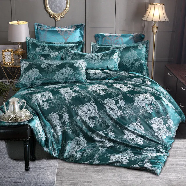 Satin Jacquard  Bedding Set