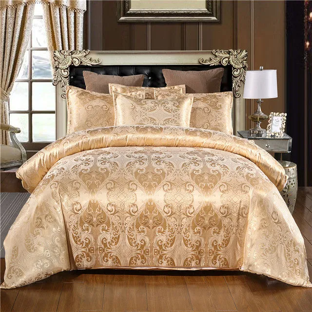 Satin Jacquard  Bedding Set